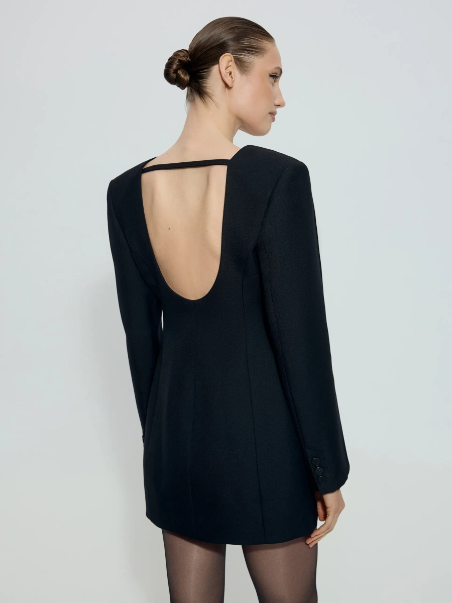 Платье с вырезом на спине ANNA PEKUN, цвет: Черный,  купить онлайн