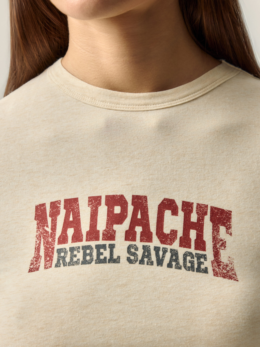 Футболка Slightly savage NAIPACHE, цвет: абрикосовый,  купить онлайн