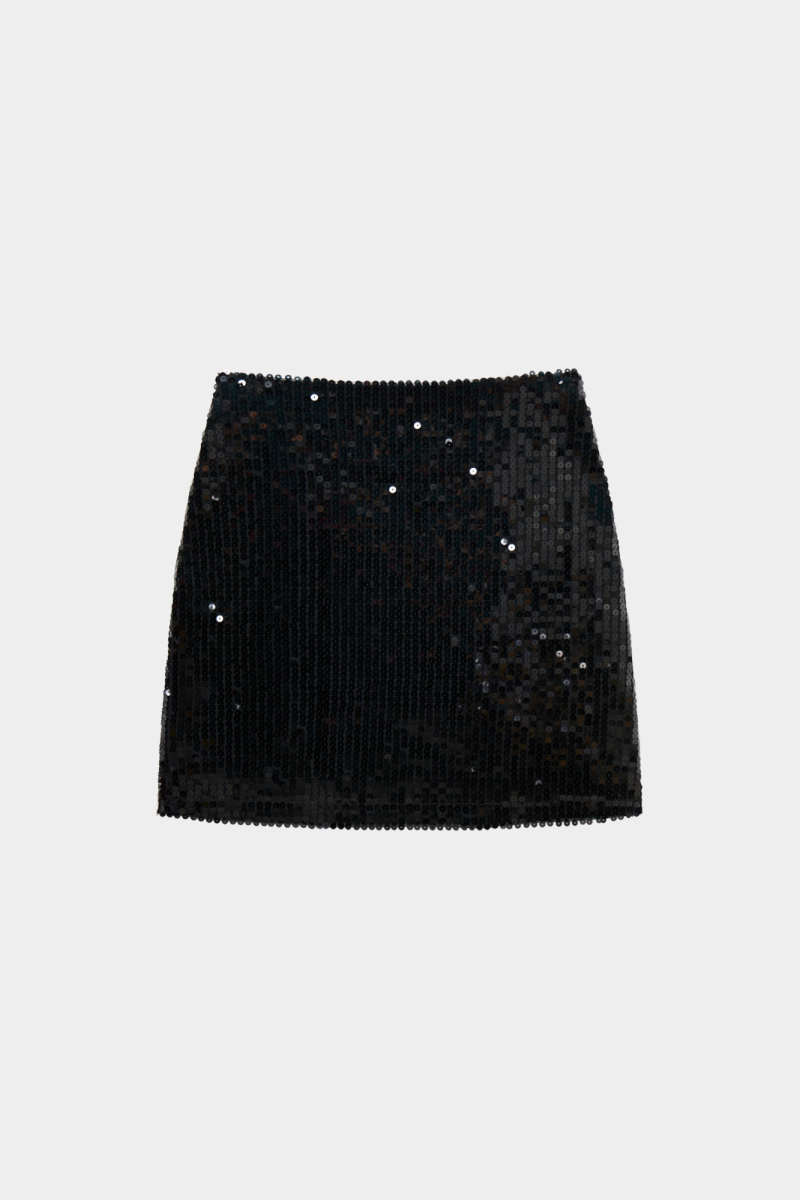 Юбка мини из пайеток