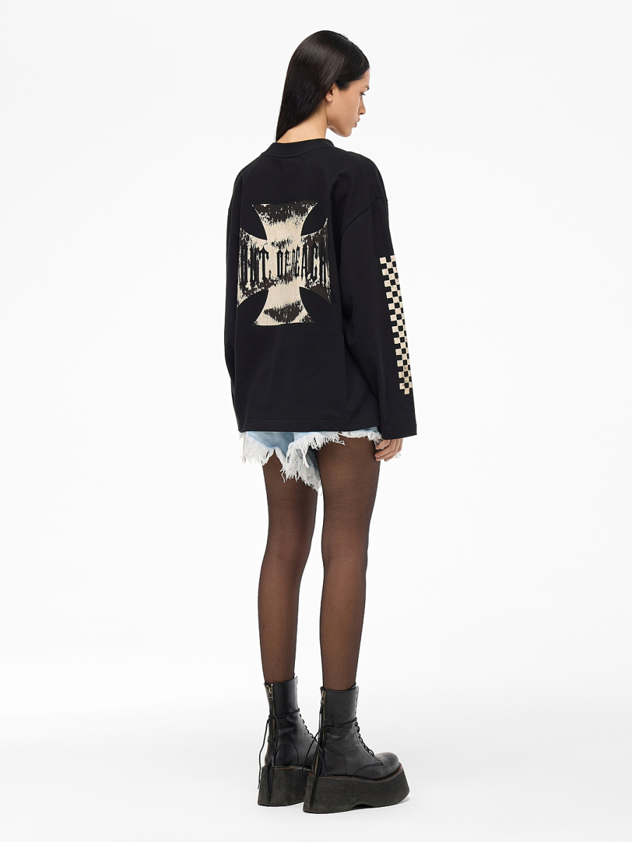 Лонгслив "X" FRHT&OUT OF REACH, цвет: Черный, LSXXXBLLK купить онлайн