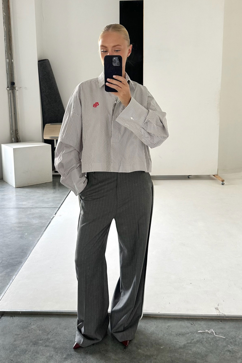 Рубашка обьемная укороченная GREY Label .B, цвет: grey, ТР.06.5.40GR купить онлайн