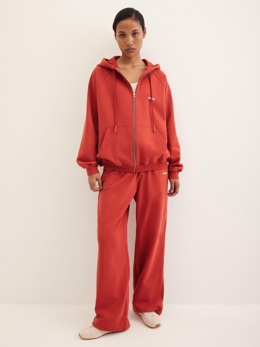 Худи из футера на молнии Chaika, цвет: красный, AW25HO03-60 купить онлайн