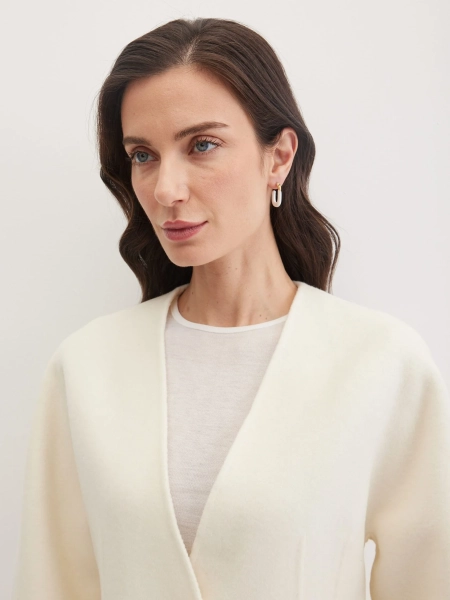 Приталенный жакет из шерсти Marou, цвет: молочный,  купить онлайн