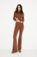Брюки клеш LABEL .B & TOUSSUN Label .B, цвет: коричневый, TSLB020090429 купить онлайн