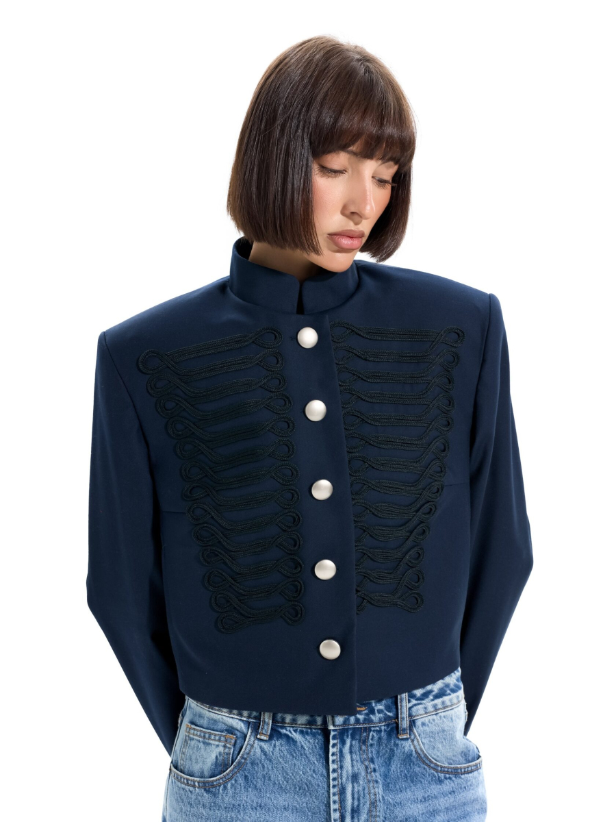 Гусарский жакет ANOTHER SELECT, цвет: синий, 00197 купить онлайн
