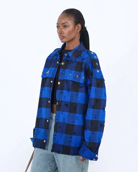 Рубашка ARROW PLAID BLUE ASIA ST 71, цвет: синий, Ast71.shirt-plaid-blue купить онлайн