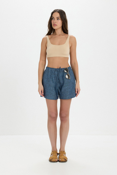 Шорты лен ABDA, цвет: мажорель, 622601003522 купить онлайн