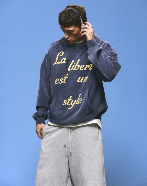 Худи Hoodie "Temps de Liberté" Dark Blue