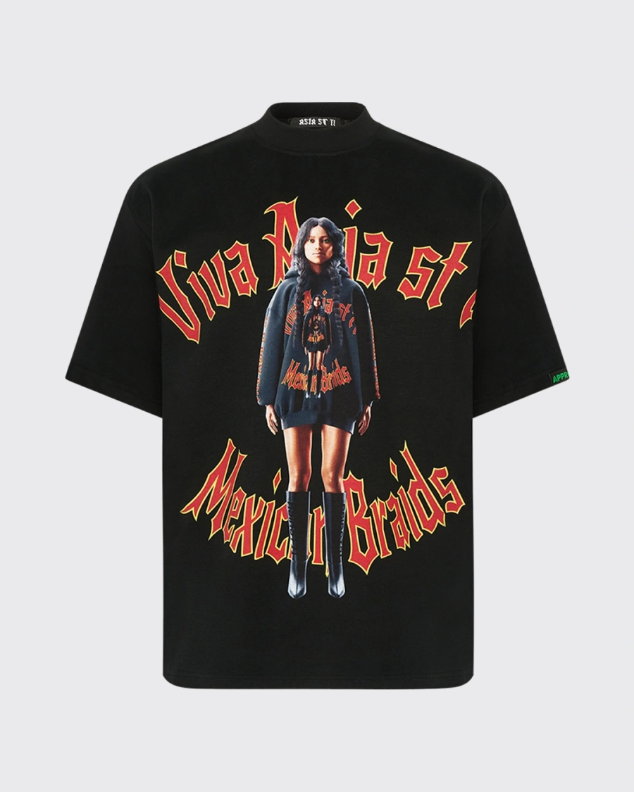 Футболка MEXICAN BRAIDS BLACK ASIA ST 71, цвет: Черный, Ast71.tt-braid-black купить онлайн
