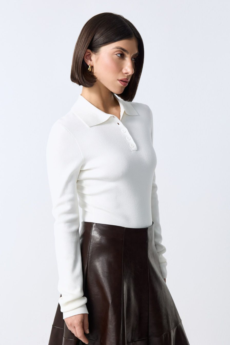 Боди из смесовой вискозы TOPTOP, цвет: молочный, TT.023.15543.120 купить онлайн