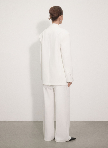 Брюки прямого кроя ALL WE NEED, цвет: молочный, 2512W16125-21 купить онлайн