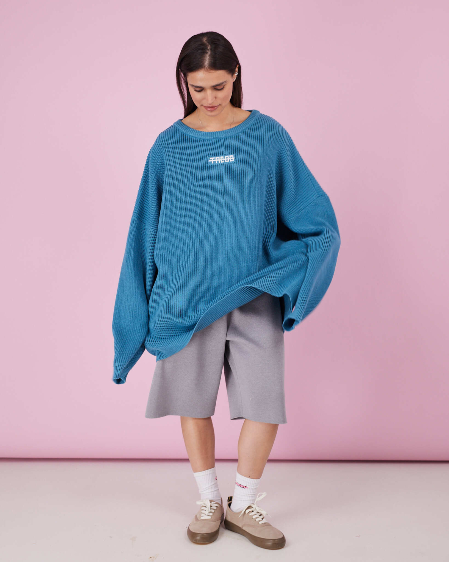 Свитер из хлопка Атлантида TABOO, цвет: бирюзовый, svatlant купить онлайн