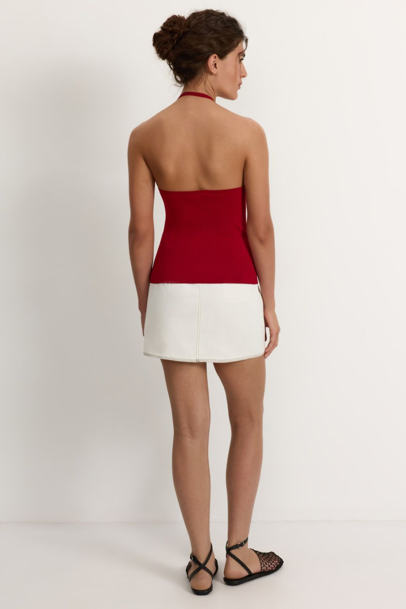 Топ из смесовой вискозы TOPTOP, цвет: Бордовый, TT.024.17577.330 купить онлайн