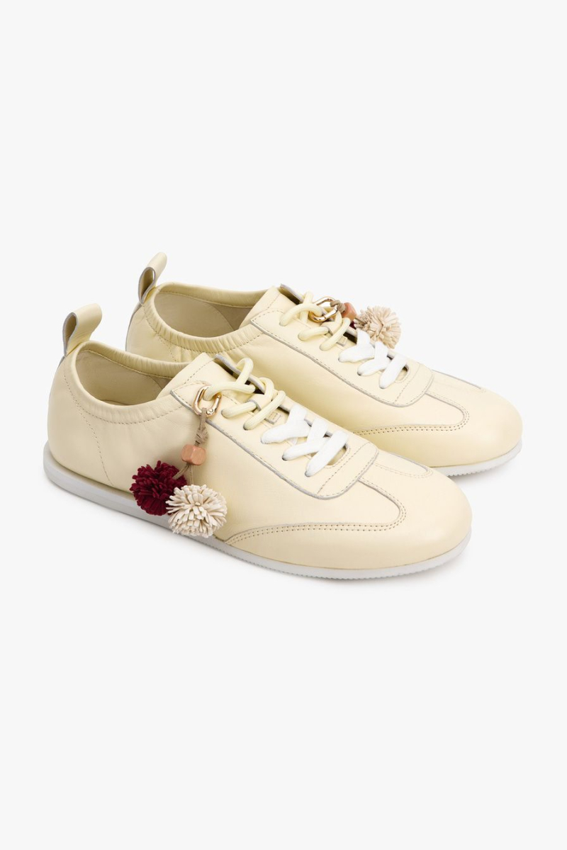 Кеды из натуральной кожи Lera Nena, цвет: Желтый LN.501.19465.200 купить онлайн