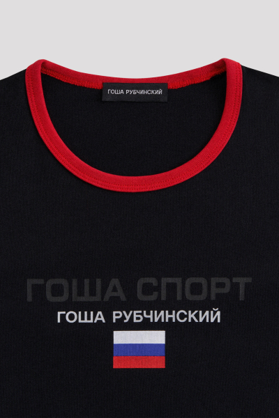 Футболка ГОША РУБЧИНСКИЙ, цвет: Черный, TSH_1701_black купить онлайн
