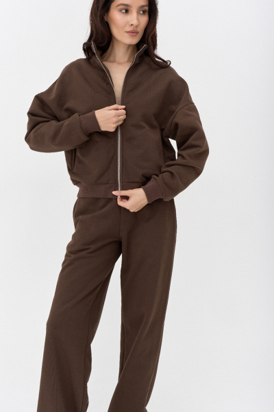 Брюки утепленные Ricoco, цвет: шоколадный, 6098/1 купить онлайн