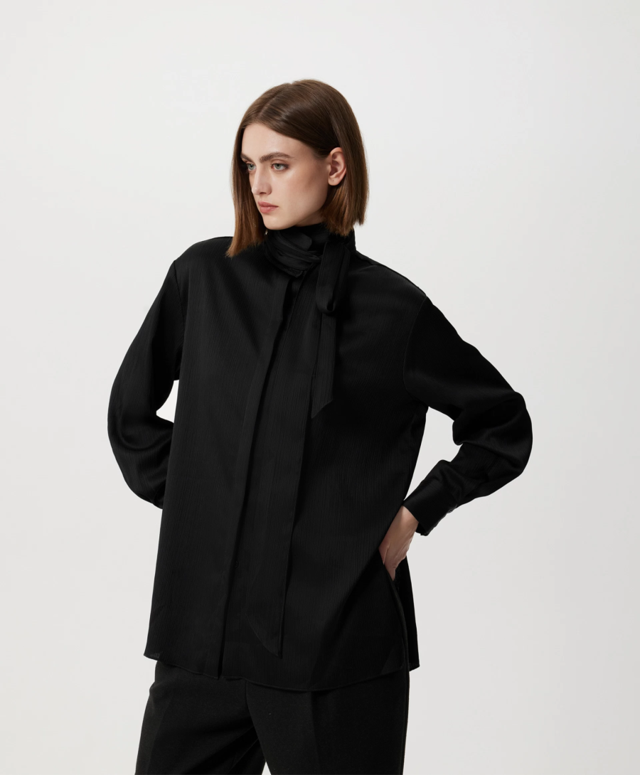 Блузка прямой свободной формы