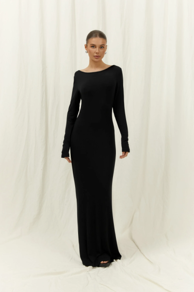 Платье open back long