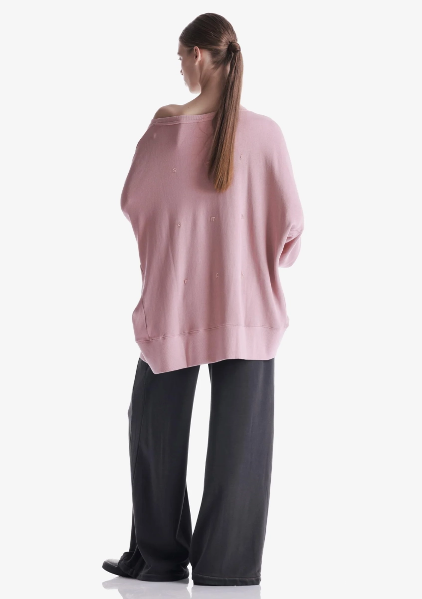 Свитшот с боковыми разрезами KRAKATAU, цвет: розовый, Fw124-94 купить онлайн