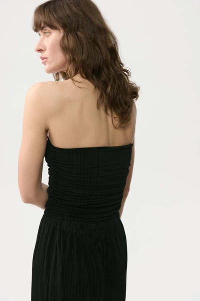 Топ бандо с драпировкой Daisyknit, цвет: Черный,  купить онлайн