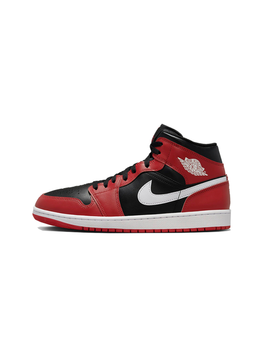 Кроссовки мужские Jordan 1 Mid "Gym Red Black White" NKDADDYS SNEAKERS, цвет: красный DQ8426-061 купить онлайн