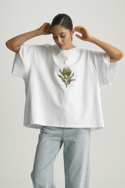 Футболка oversize SYNERGY BUCHNER, цвет: белый,  со скидкой купить онлайн