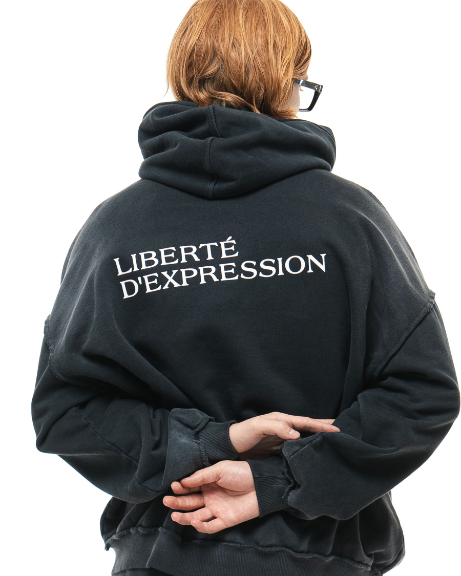 Худи Hoodie «Liberté d’expression» Brûler d'Amour, цвет: Graphite, BS2402C-3006-31 купить онлайн