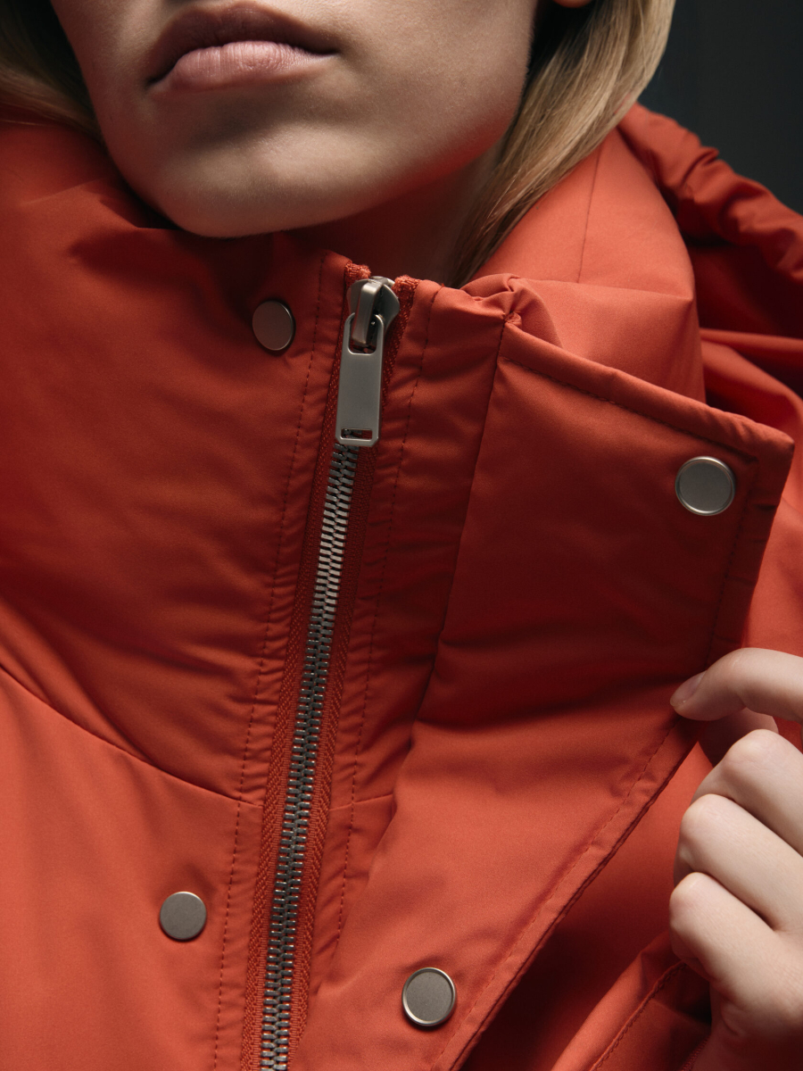 Пуховик Frostkill puffer NAIPACHE, цвет: оранжевый,  купить онлайн