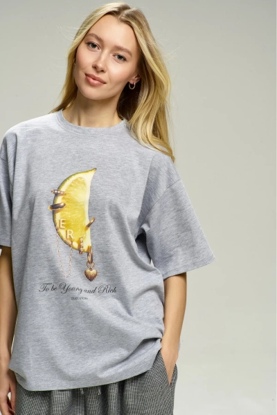 Футболка Lime ER Grey Melange Erist store, цвет: серый, НФ-00002919 купить онлайн