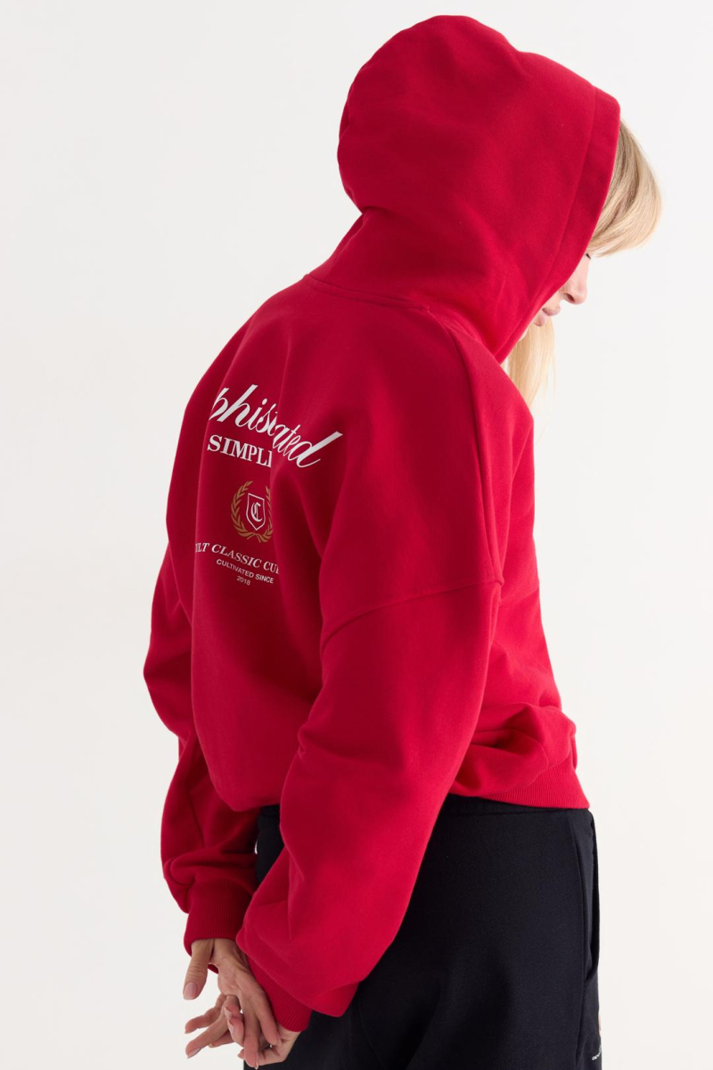 Худи на молнии Simplicity CULT, цвет: красный,  купить онлайн
