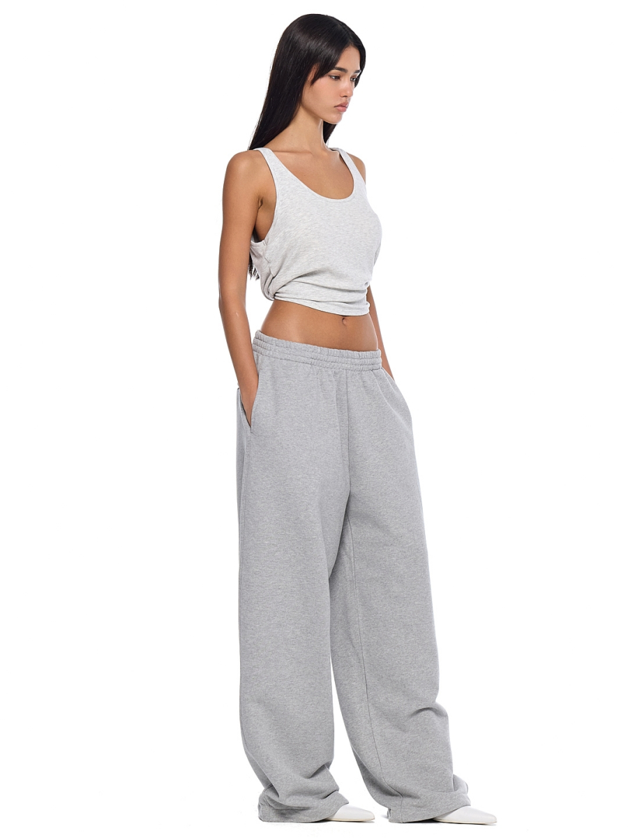 Широкие брюки FRHT&OUT OF REACH, цвет: серый, SWPLGGM купить онлайн