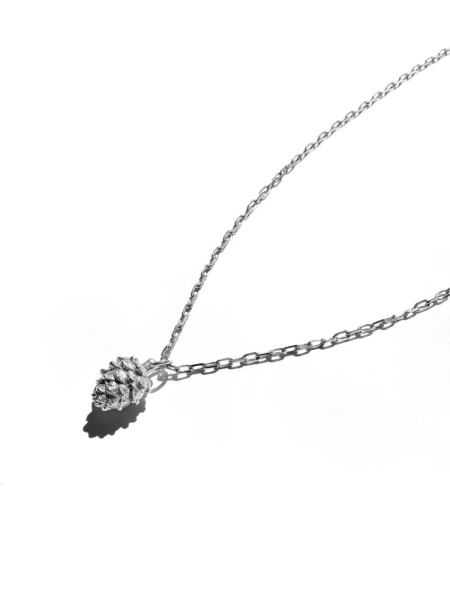 Серебряное колье "Шишка"