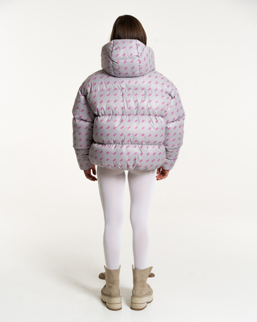 Пуховик PUFFER Y1 YONS ME LIGHT GREY YONS, цвет: Светло-серый,  со скидкой купить онлайн