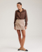 Мини-юбка на запах To be Blossom, цвет: BEIGE, 051370 купить онлайн