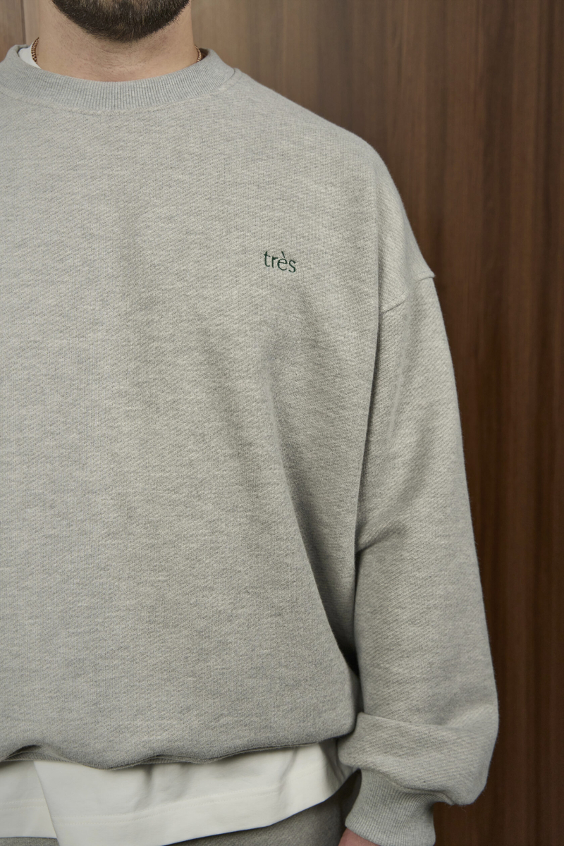 Свитшот Uniform for him TRES, цвет: серый меланж, НФ-00002698 купить онлайн