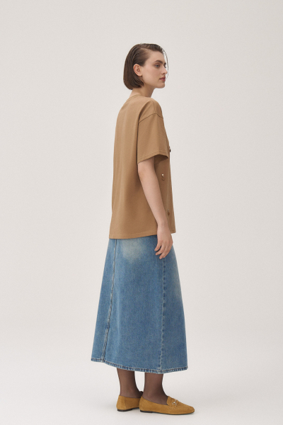Футболка Nadine FASHION REBELS, цвет: коричневый FR25SS1TS20STW310BR купить онлайн
