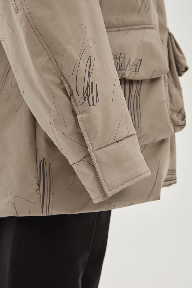 Куртка художественная UNKE, цвет: серый, 2601J006СP_ВЕ купить онлайн