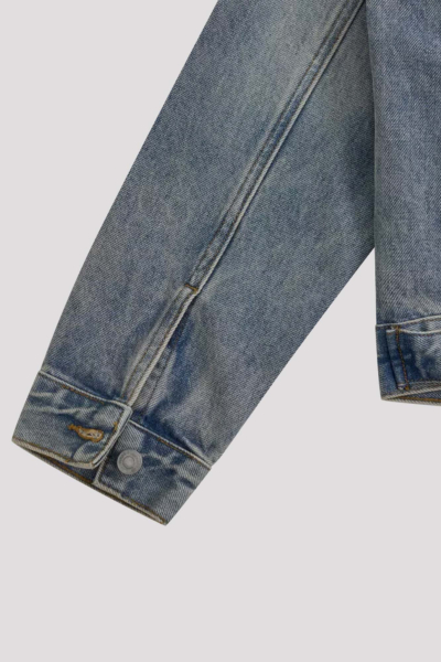 Джинсовая куртка ГОША РУБЧИНСКИЙ, цвет: голубой, DJT_0101_medium_overdyed купить онлайн