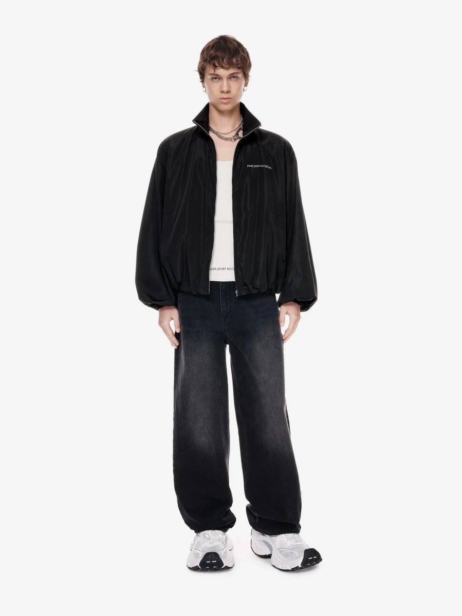 Олимпийка с увеличенной линией плеча POST POST SCRIPTUM, цвет: Черный,  купить онлайн