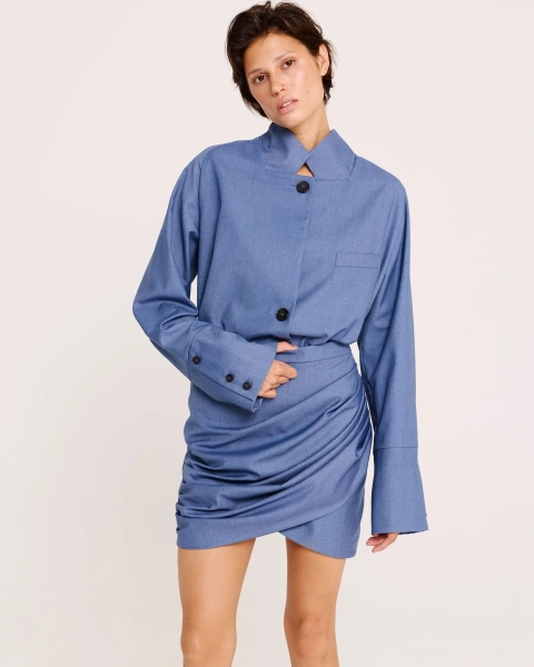 Юбка мини BLUE Anmuse, цвет: синий SKT25W185-BLU |новая коллекция купить онлайн