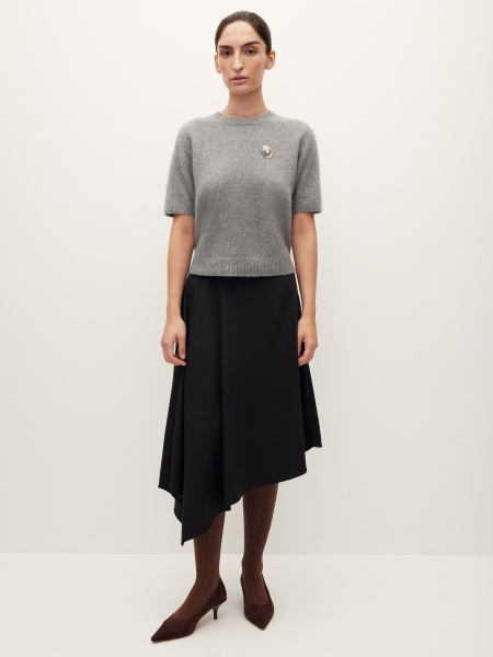 Юбка асимметричная Chaika, цвет: Черный, AW25SK02-09 купить онлайн