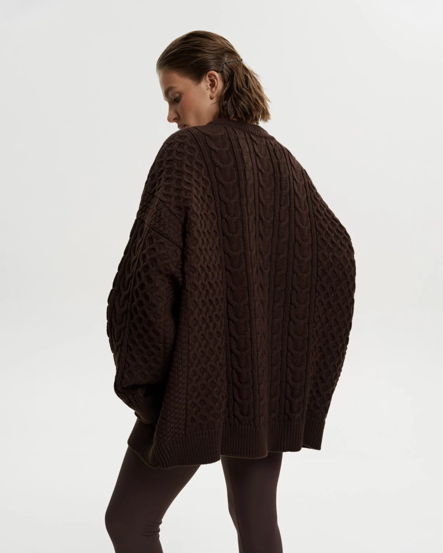 Свитер DEDULYA BROWN YONS, цвет: коричневый,  купить онлайн