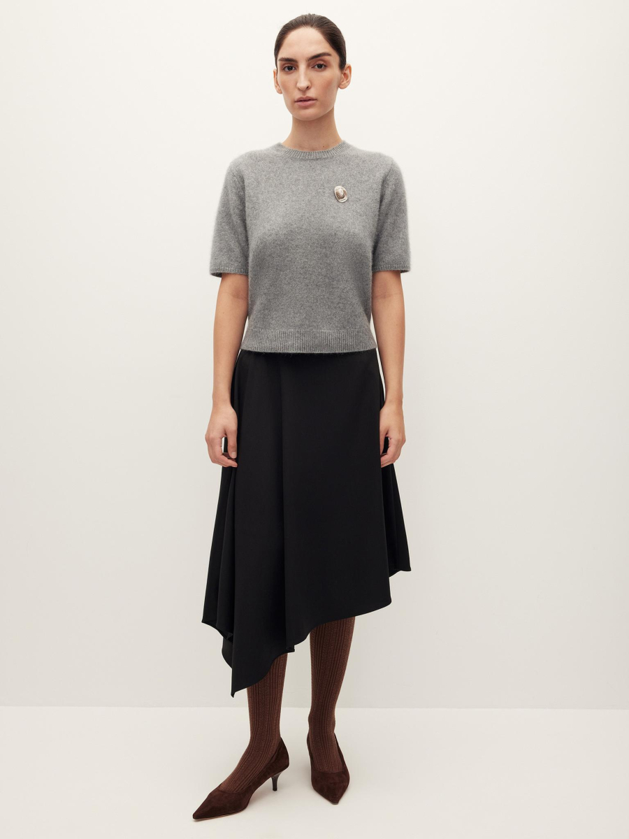 Юбка асимметричная Chaika, цвет: Черный AW25SK02-09 |новая коллекция купить онлайн