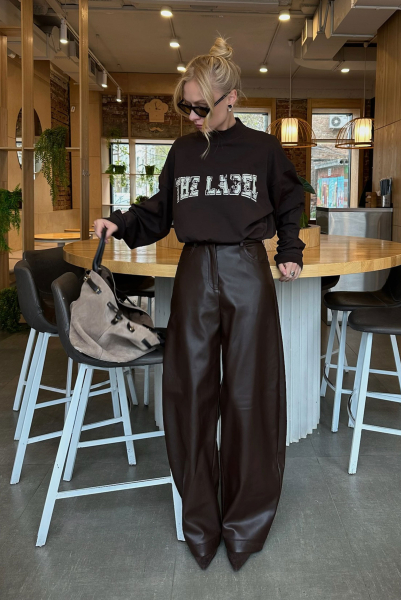 Лонгслив объемный BROWN Label .B, цвет: BROWN, Tp.03.4.M1.0725BRN купить онлайн