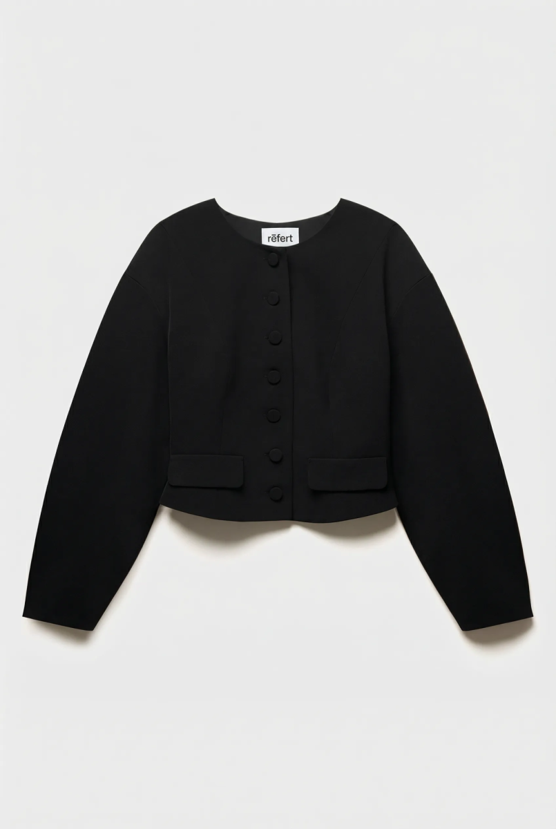 Жакет с округлым рукавом