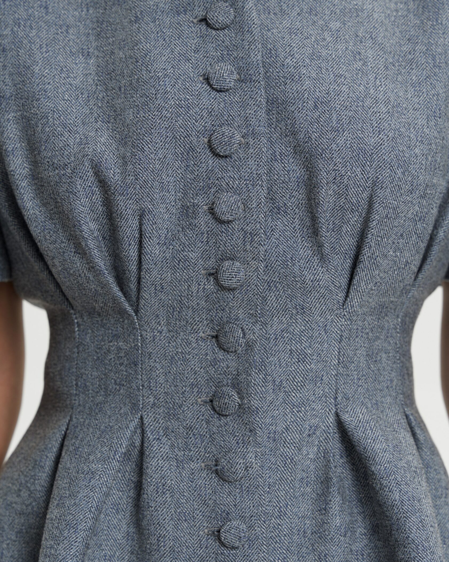 Жакет с коротким рукавом ELIZABETH BLUE JEAN YONS, цвет: голубой,  купить онлайн