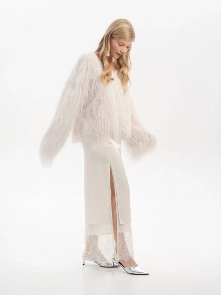 Юбка с кружевом