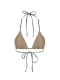 TRIANGLE Khaki - Gold DUO | Двухсторонний верх купальника на завязках ANVIBE, цвет: хаки-золотой  купить онлайн