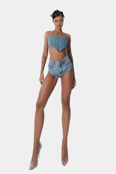 Шорты Jeans Minimal qb A QUICK BUCK, цвет: blue  |новая коллекция купить онлайн