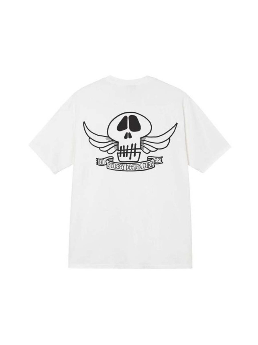 Футболка Stussy With Skull shvetsov store, цвет: белый, 1904803 купить онлайн